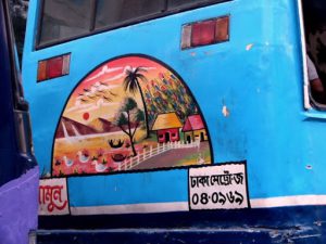 Dhaka - fanciful bus decoration