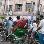 Dhaka - rickshaw traffic jam