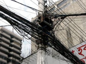 Dhaka - a contagion of wires