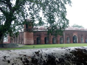 Old mosque in the village of Bagerhat