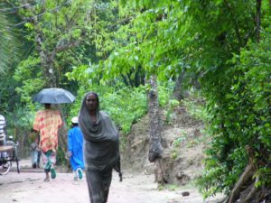 Local walkway and residents