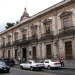 Morelia -outside view of the university library