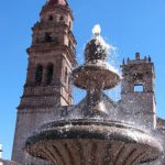 Morelia - church fountain