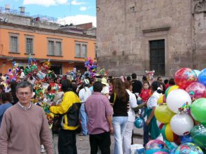 Morelia - central plaza festival
