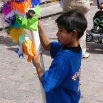 Morelia - boy with festival ornaments