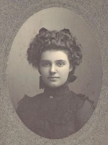 Cora Van Tassel Smith about 16 years old in 1901; She