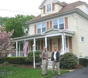 Cousins Richard Ammon and Albert Fiacre  at Ammon house in