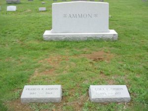 Grave site of Cora and Francis, Succasunna, N.J.(2003)