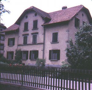 House in Schaffhausen, Switzerland where Frederick's three sisters lived; Richard Ammon