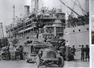 American troops shipping out to France, 1918