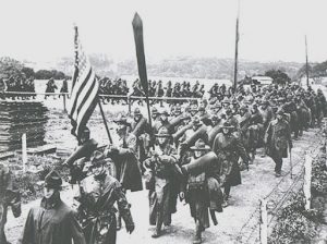 American troops landing in France 1918