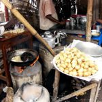 Khulna ferry landing food stall