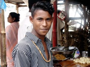 Khulna ferry landing bicycle rikshaw driver