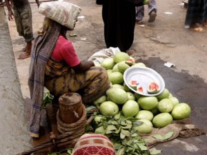 Khulna ferry landing melon vendor