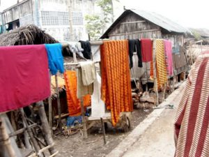 Khulna - laundry at the laborer's