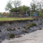 Mongla town scene - low tide reveals constant erosion