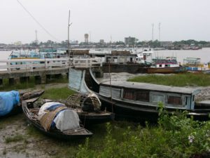 Mongla is an important port city.