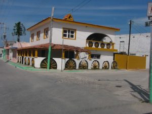 Salt farming in the tiny village