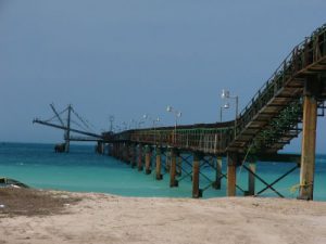 Salt farming in the tiny village