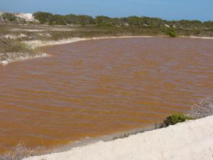 Salt farming in the tiny village