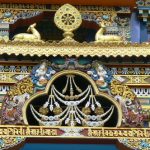 Ornate symbolic temple details