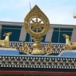 Namdroling Monastery's Golden Temple detail