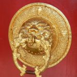 Temple symbolic door knocker