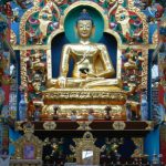 Central Buddha statue in