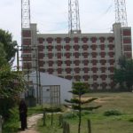 Dormitory (?) with antennas