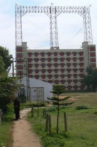 Dormitory (?) with antennas