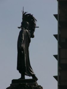 Aztec statue