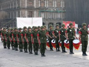 Zocalo Square - twice-daily flag ceremony