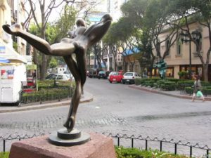 Zona Rosa is filled with hotels, outdoor art, dance clubs,