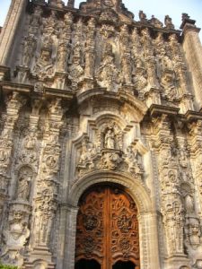 Zocalo Square is dominated by the huge Metropolitan Cathedral.