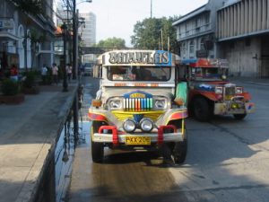 The famous jeepneys. Jeepneys are the most