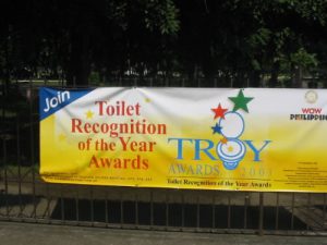 Toilet Recognition of the Year Awards (TROY) - Sign