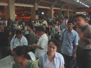 Shopping crowds