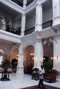 Raffles Hotel lobby