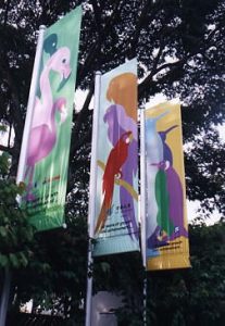 Entry flags to Jurong Bird Park