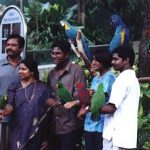 Family visitors to Jurong Bird Park
