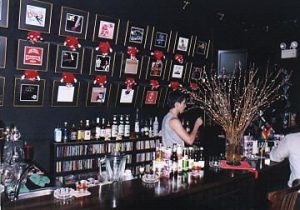 Backstage bar interior