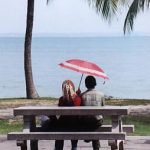Muslim couple at East Coast Park