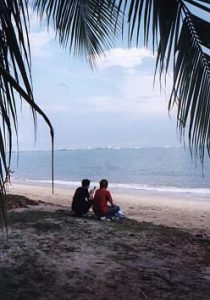 Guy friends at East Coast Park