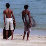 Surfers at East Coast Park