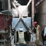 Mekong Delta - inside a local rice flour processing plant