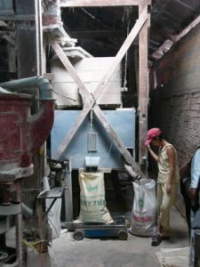 Mekong Delta - inside a local rice flour processing plant