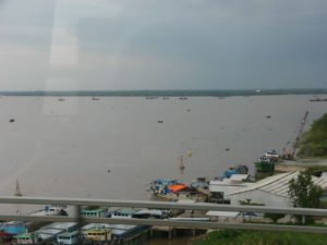 Overview of a portion of the Mekong Delta