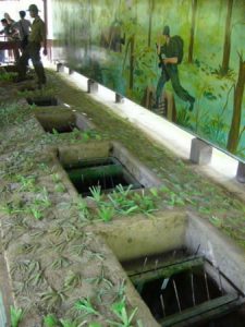 Museum display of trap doors