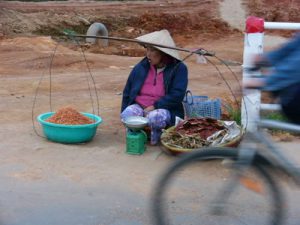 Dalat - vegetable vendor