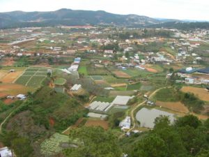 View from cable car to Truc